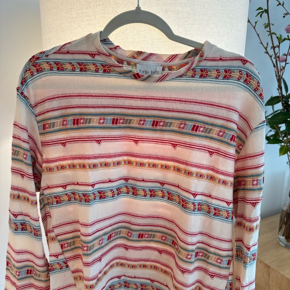 Colorful Striped Long Sleeve Top
